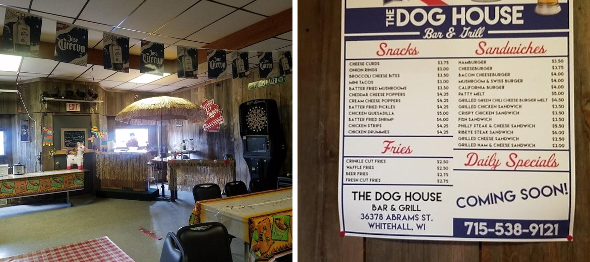 The Dog House Bar And Grill Menu
